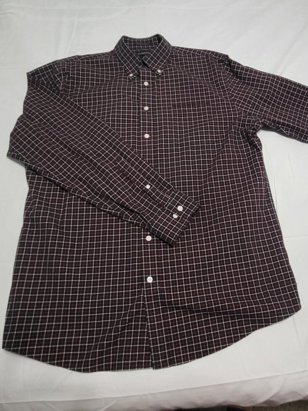 Lands' End No Iron Twill Long Sleeve Shirt – Size Large Tall (LT)